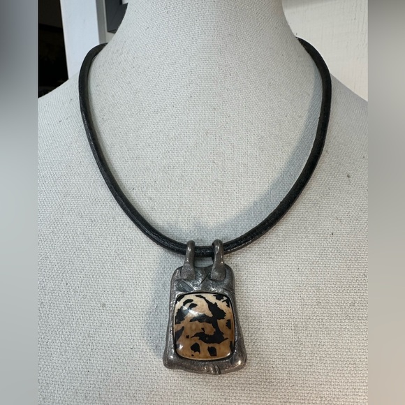 Industrial animal pendant Chico’s boho necklace - Picture 1 of 7